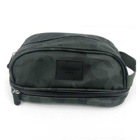 DUCHAMP Men's Tech Friendly Travel Kit Bag Olive Camouflage Waterproof NWOT - Picture 1 of 7